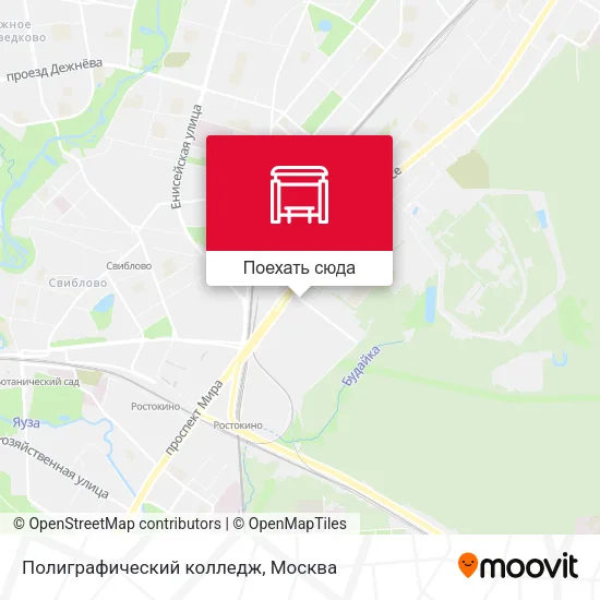 Карта Полиграфический колледж