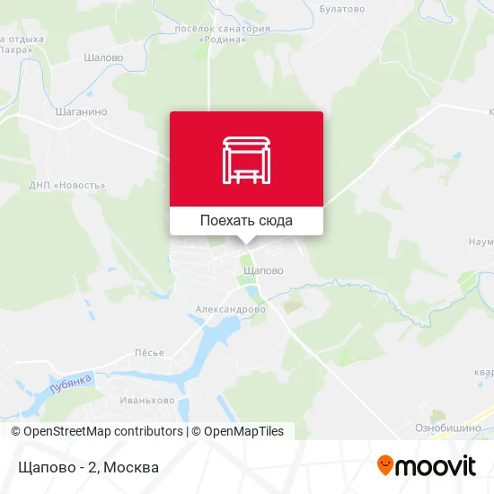 Карта Щапово - 2