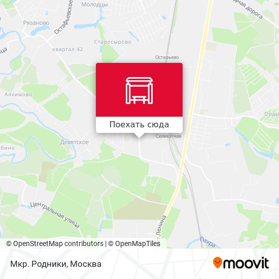 Карта Мкр. Родники