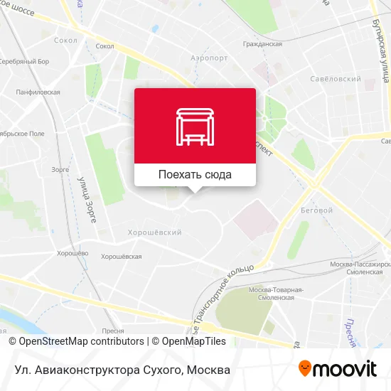Карта Ул. Авиаконструктора Сухого