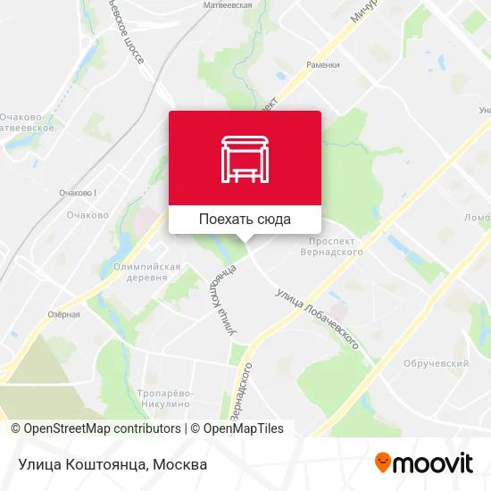 Карта Улица Коштоянца