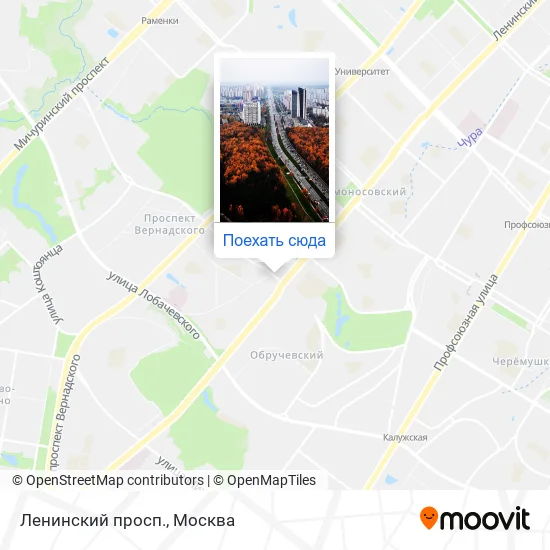 Карта Ленинский просп.