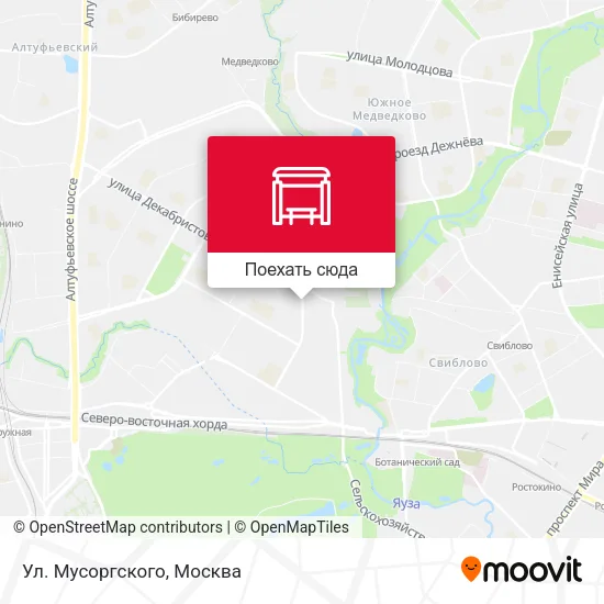 Карта Ул. Мусоргского