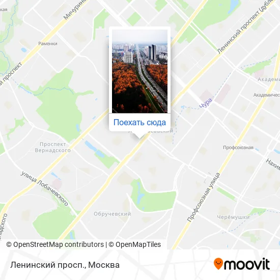 Карта Ленинский просп.