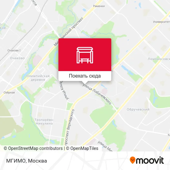 Карта МГИМО
