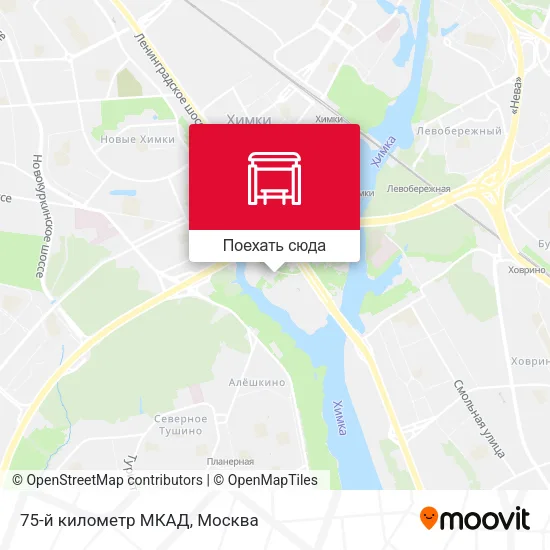 Карта 75-й километр МКАД