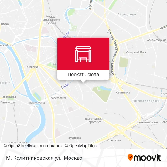 Карта М. Калитниковская ул.