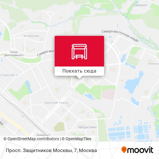 Карта Просп. Защитников Москвы, 7