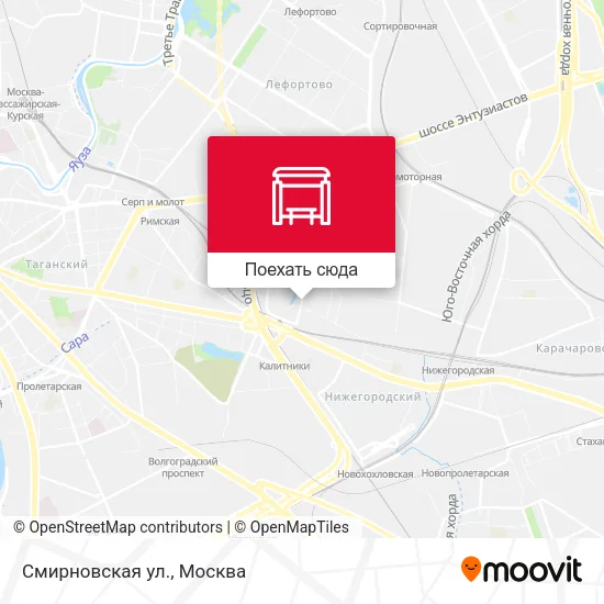 Карта Смирновская ул.