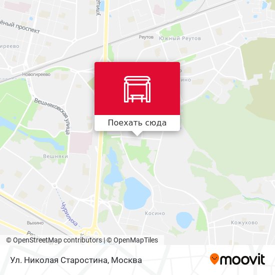 Карта Ул. Николая Старостина