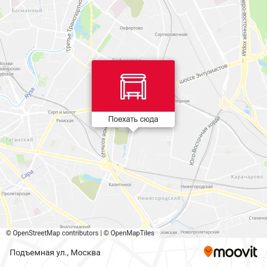 Карта Подъемная ул.