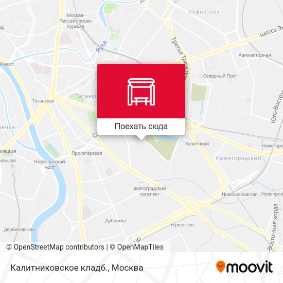 Карта Калитниковское кладб.