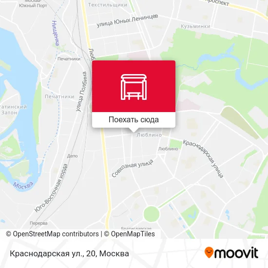 Карта Краснодарская ул., 20
