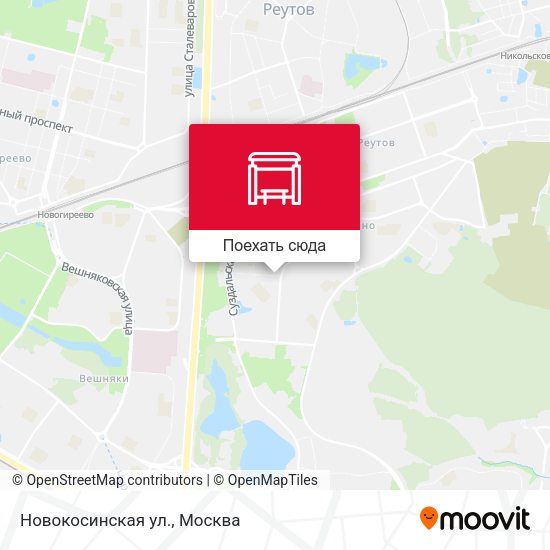 Карта Новокосинская ул.
