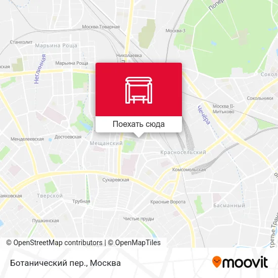 Карта Ботанический пер.