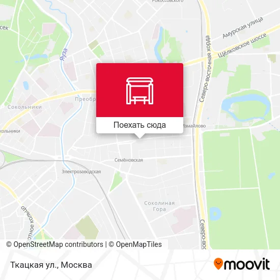 Карта Ткацкая ул.