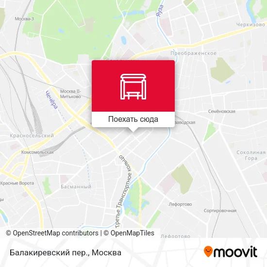Карта Балакиревский пер.