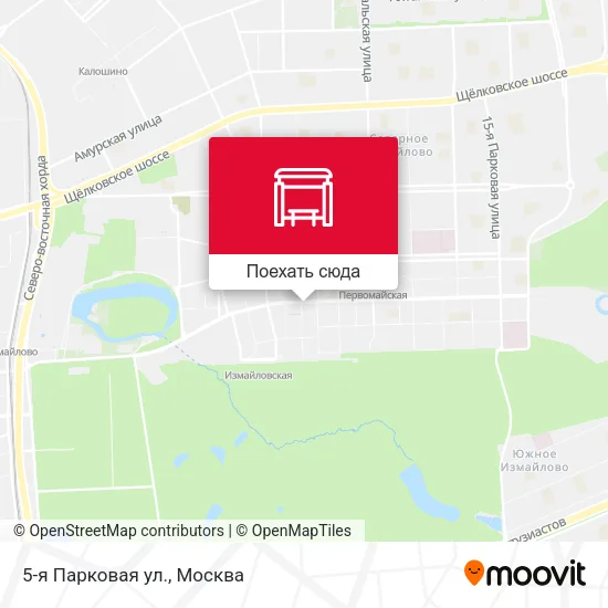 Карта 5-я Парковая ул.