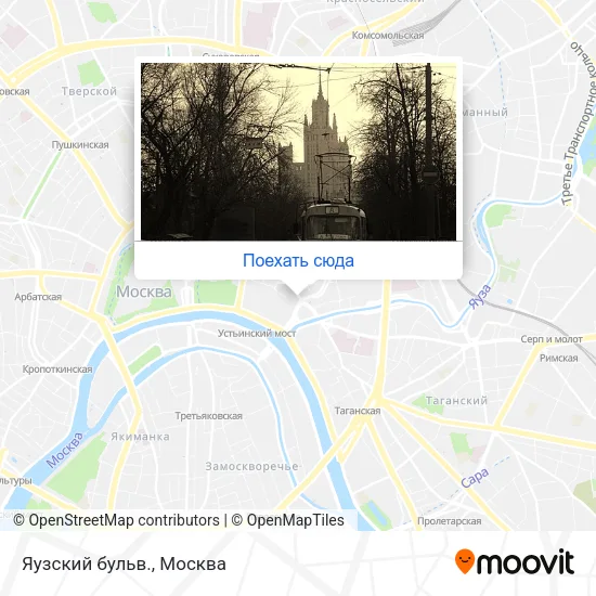 Карта Яузский бульв.
