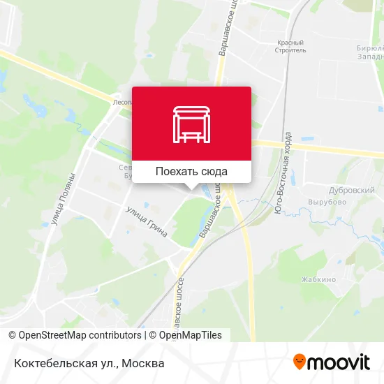 Карта Коктебельская ул.