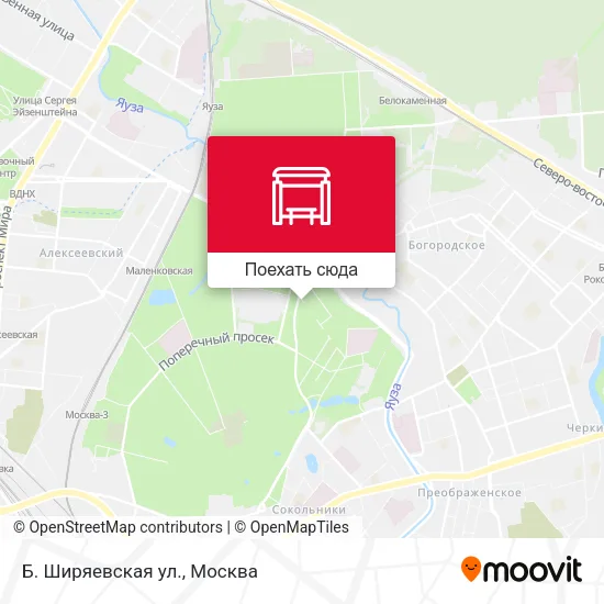 Карта Б. Ширяевская ул.