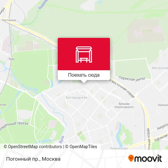 Карта Погонный пр.