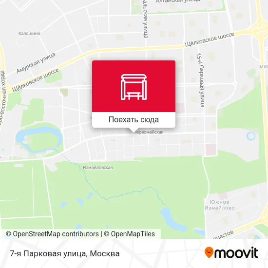 Карта 7-я Парковая улица