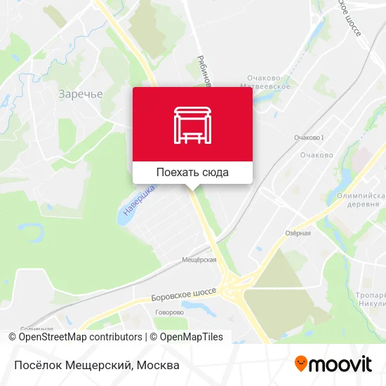 Карта Посёлок Мещерский