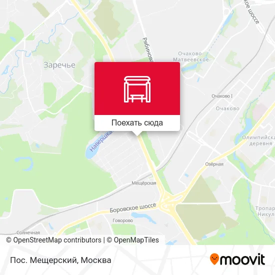 Карта Пос. Мещерский