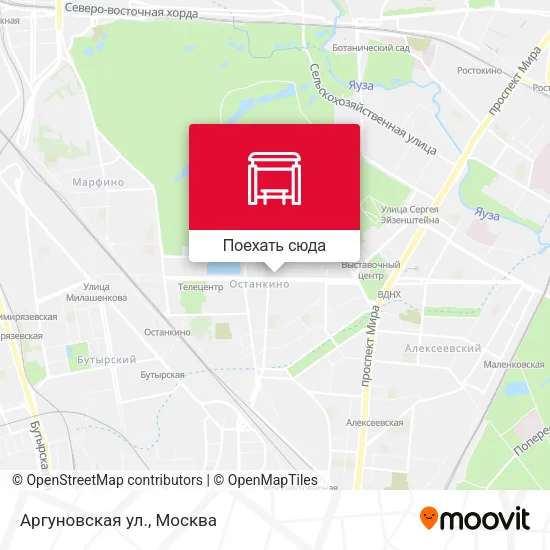 Карта Аргуновская ул.
