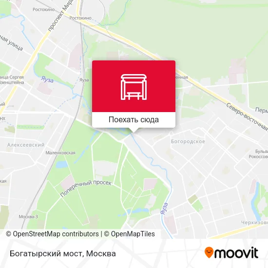 Карта Богатырский мост
