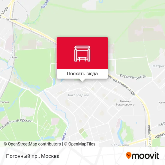 Карта Погонный пр.