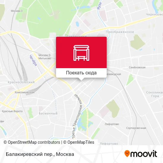 Карта Балакиревский пер.