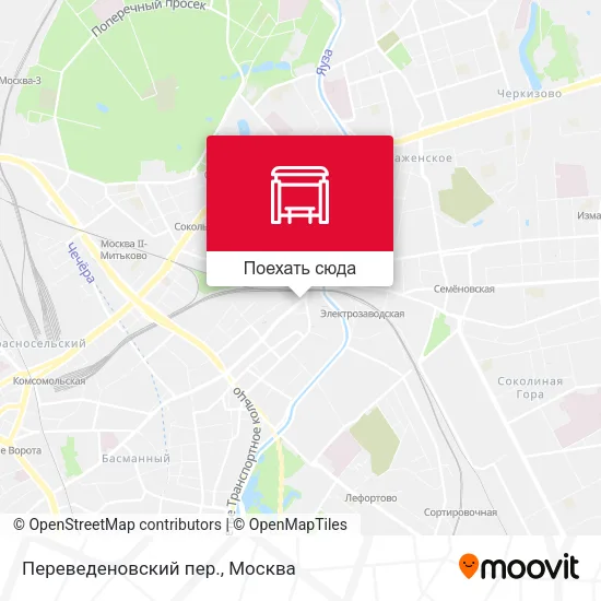 Карта Переведеновский пер.
