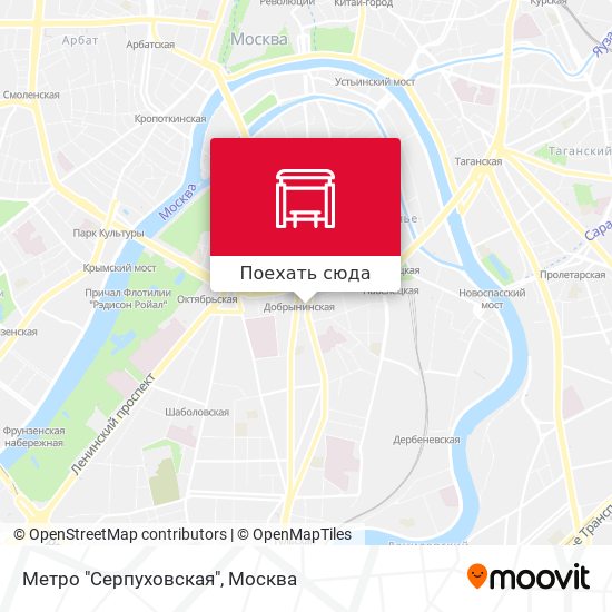 Карта Метро "Серпуховская"