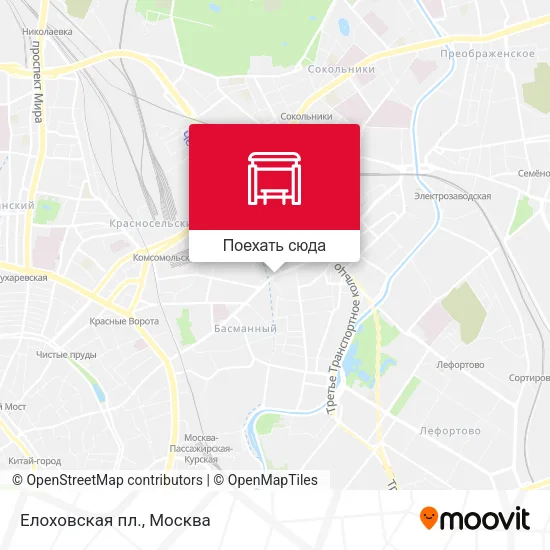 Карта Елоховская пл.
