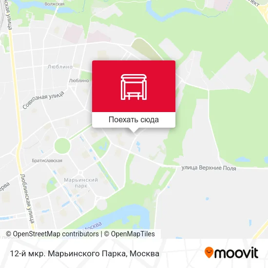 Карта 12-й мкр. Марьинского Парка