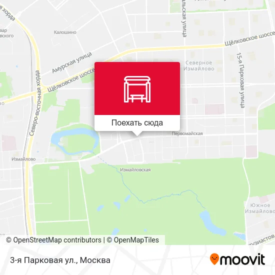 Карта 3-я Парковая ул.