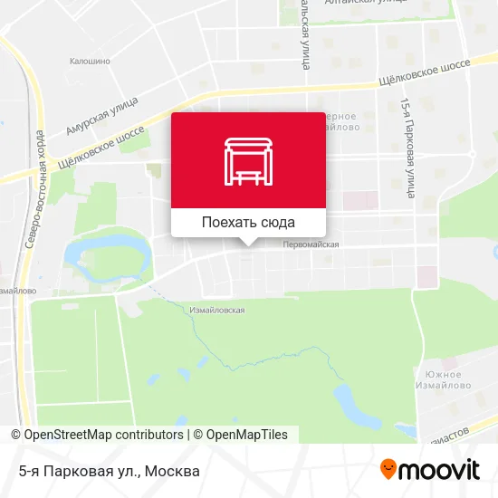 Карта 5-я Парковая ул.
