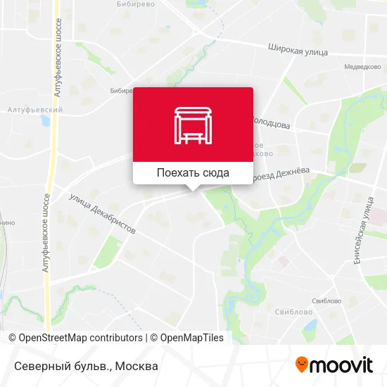 Карта Северный бульв.