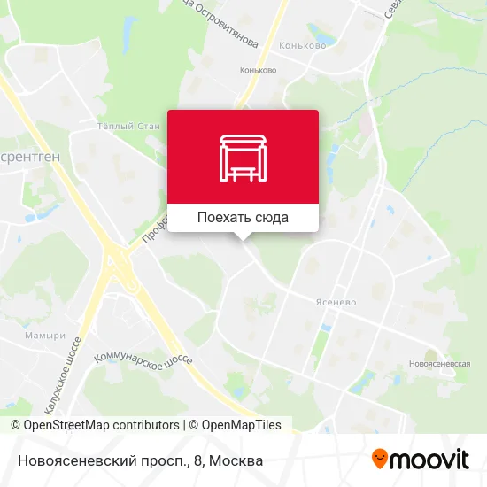 Карта Новоясеневский просп., 8
