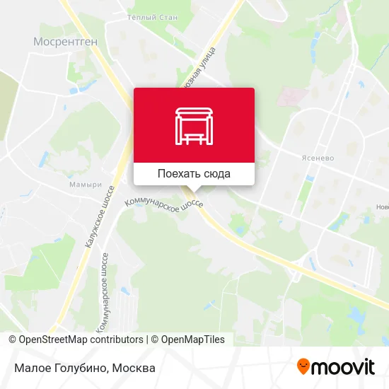 Карта Малое Голубино