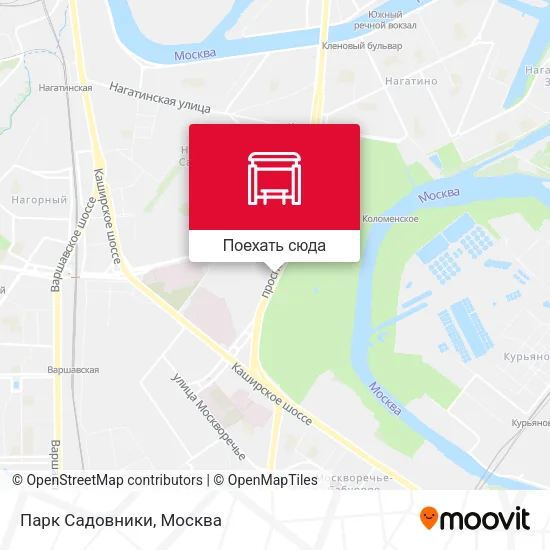 Карта Парк Садовники