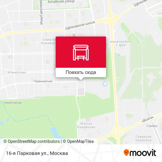 Карта 16-я Парковая ул.