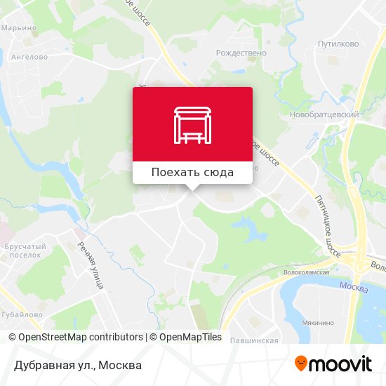 Карта Дубравная ул.