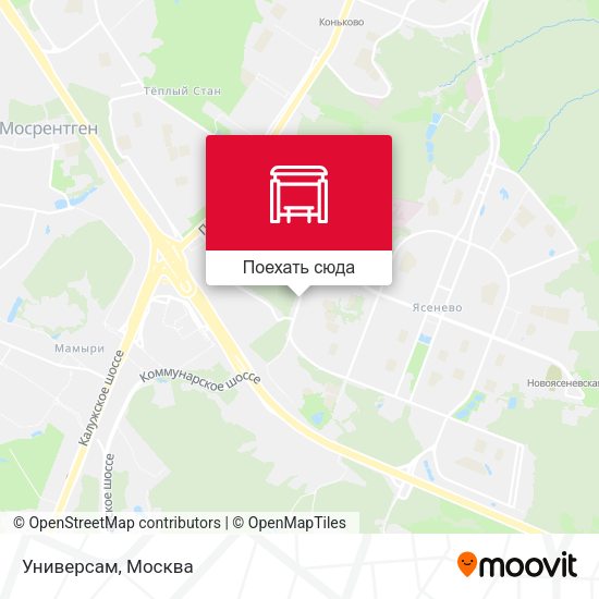 Карта Универсам