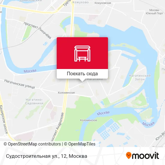 Карта Судостроительная ул., 12