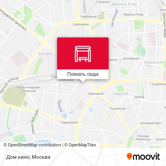 Карта Дом кино