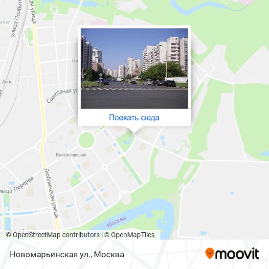 Карта Новомарьинская ул.