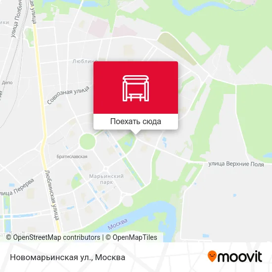 Карта Новомарьинская ул.
